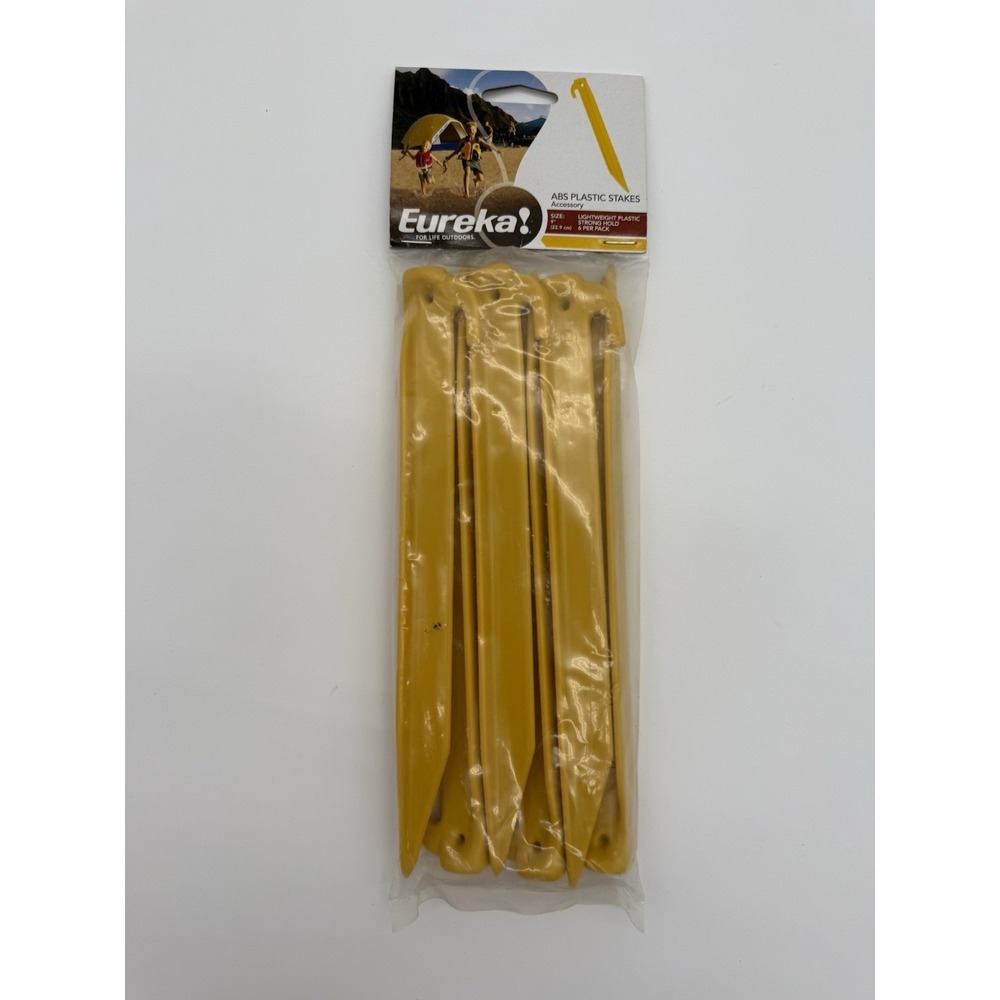 Eureka! 9 ABS Plastic Tent Spikes 6 Count New In Package